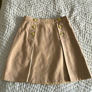 J.Crew “The Pencil Skirt” - Gold button detail